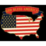 USA COUNTRY GOD BLESS AMERICA PIN